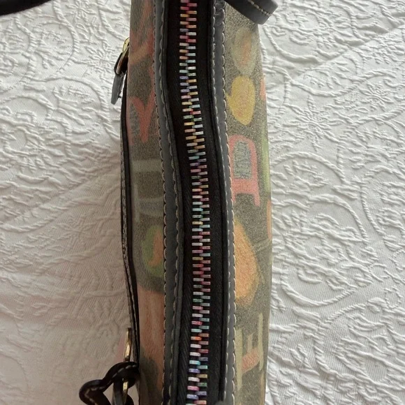 Dooney & Bourke Colorful Letter Print Shoulder Bag - Picture 3 of 9